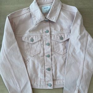 Old navy light pink denim jacket